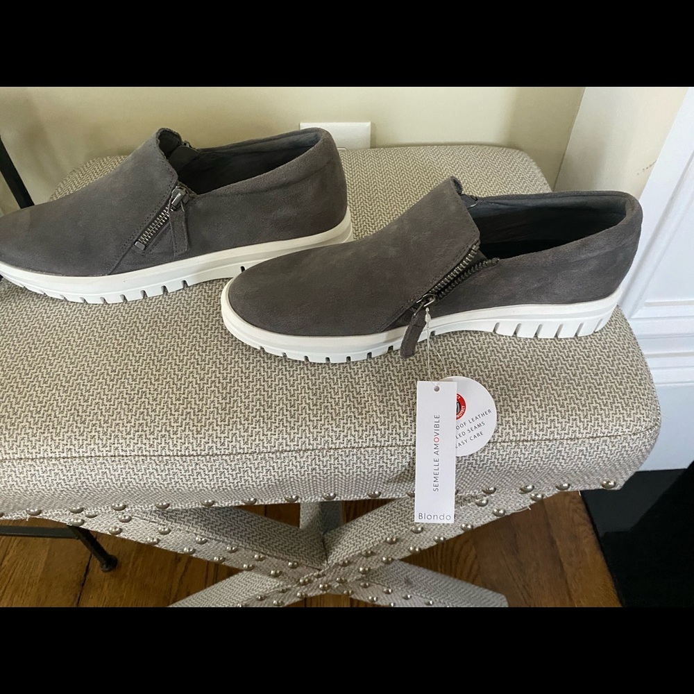 NWT Blondo gray suede slip-on sneaker size 9